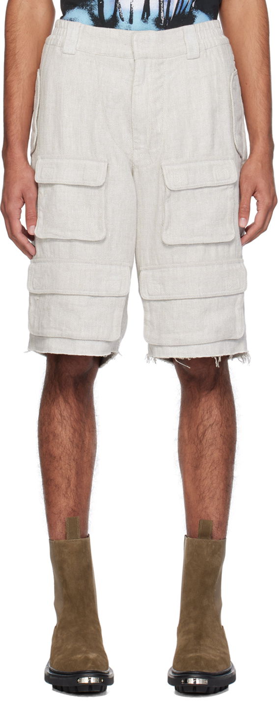 Šortky MISBHV Raw Edge Shorts Šedá | 240M359, 0