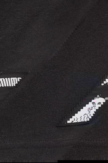 Tričko Puma Puma x RIPNDIP T-Shirt with Peeking Cat Pocket Print Čierna | 633779, 4