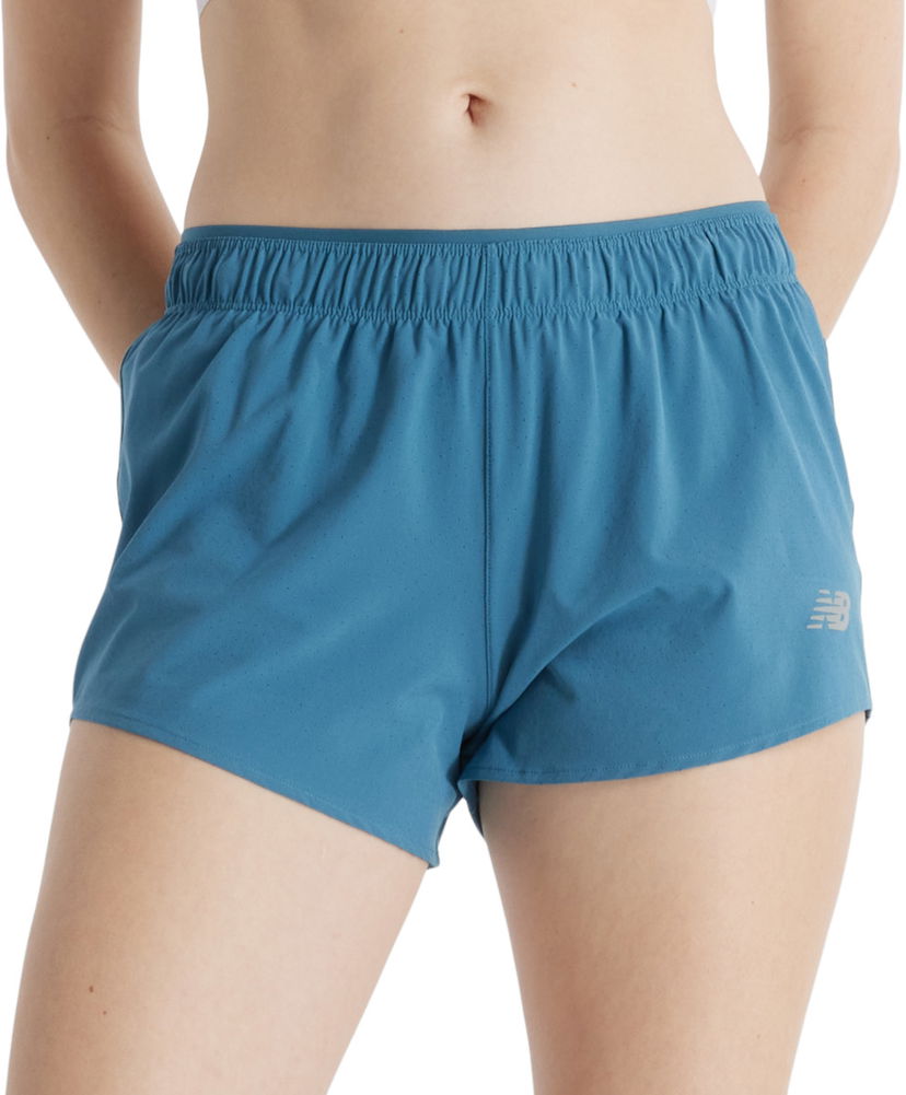 Šortky New Balance RC Short 3" Tyrkysová | ws41286-tei