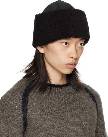 Klobúk OUR LEGACY Our Legacy Blizzard Faux-Fur Trapper Hat Čierna | A4258BD, 1