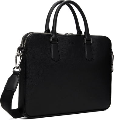 Kabelka BOSS BOSS Leather Briefcase Čierna | 50529302, 4