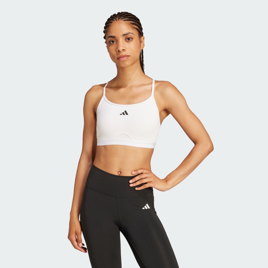 Podprsenka adidas Performance White Training Sports Bra Biela | JG1403, 0