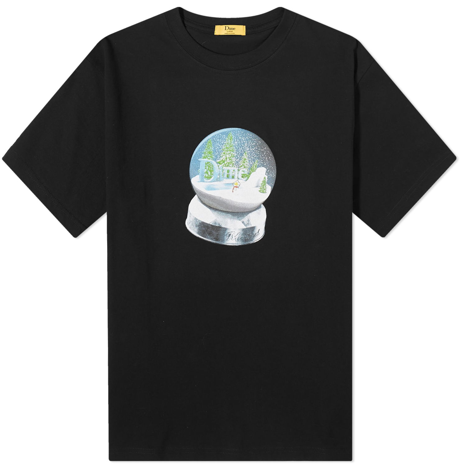 Tričko Dime Snow Globe T-Shirt Čierna | DIMEHO2326BLK, 0