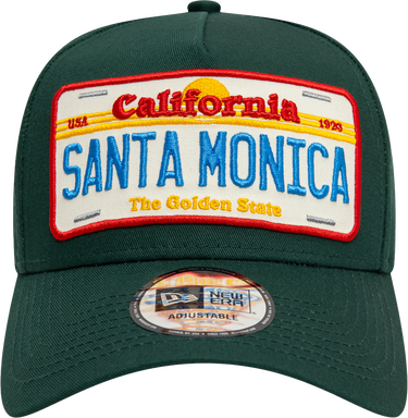 Šiltovka New Era Santa Monica License Plate 9FORTY A-Frame Adjustable Cap Zelené | 60595463-60595463, 3