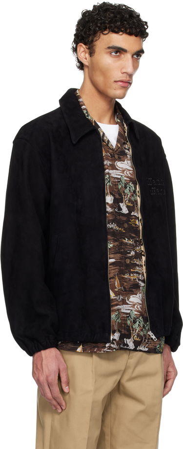 Bomber bunda WACKO MARIA WACKO MARIA 50's Suede Jacket Čierna | 25SSE-WMO-BL04, 1