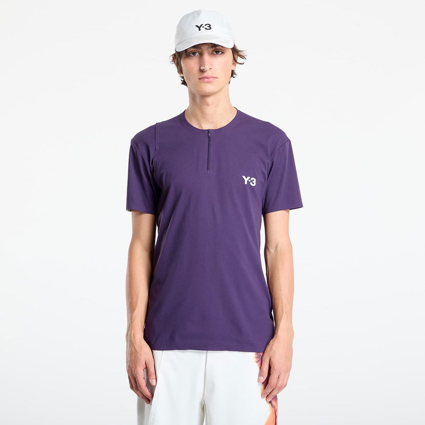 Tričko Y-3 Y-3 Zip T-Shirt Fialová | JN2992