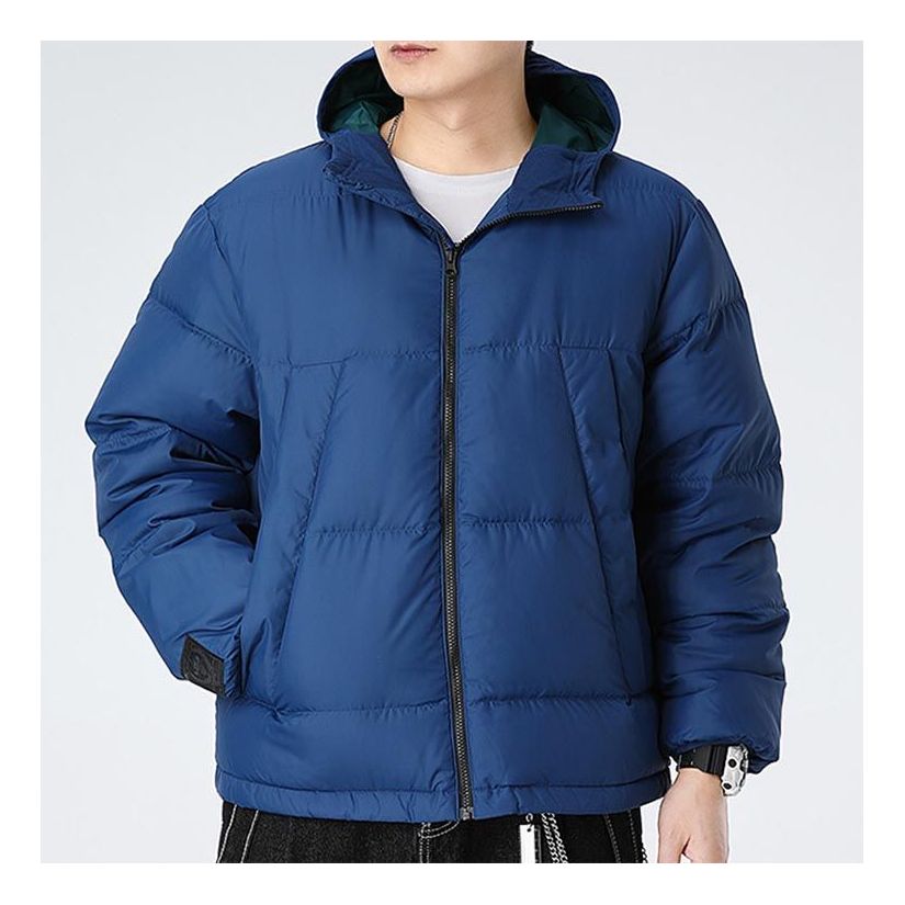 Prešívaná bunda Nike LeBron Solid Color Zipper Hooded Down Jacket Modrá | CK6774-490, 0