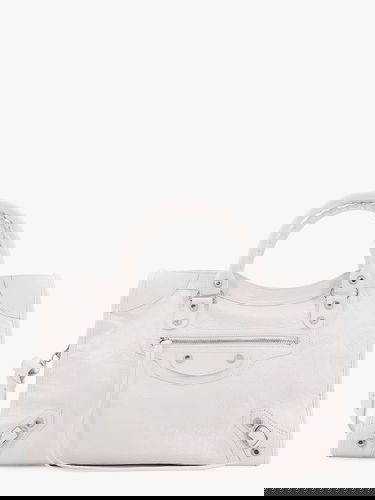 Kabelka Balenciaga White Leather City Media Bag Biela | 8230582AA9S9104, 0