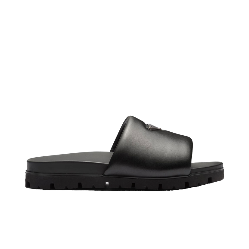 Tenisky a topánky Prada Padded Nappa Leather Slides Čierna | 2X3099_2DL8_F0002