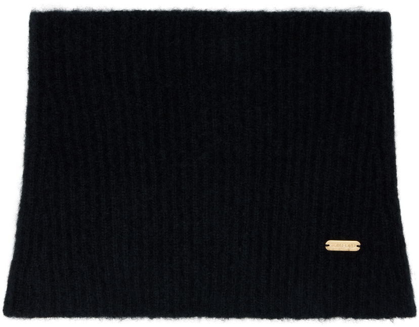Šál Tom Ford Tom Ford Snood with Metal Plaque Čierna | SNK001-YAX935