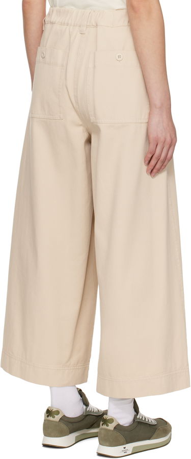 Nohavice Max Mara Weekend Max Mara Disco Wide-Leg Trousers Béžová | 2515131101600, 2
