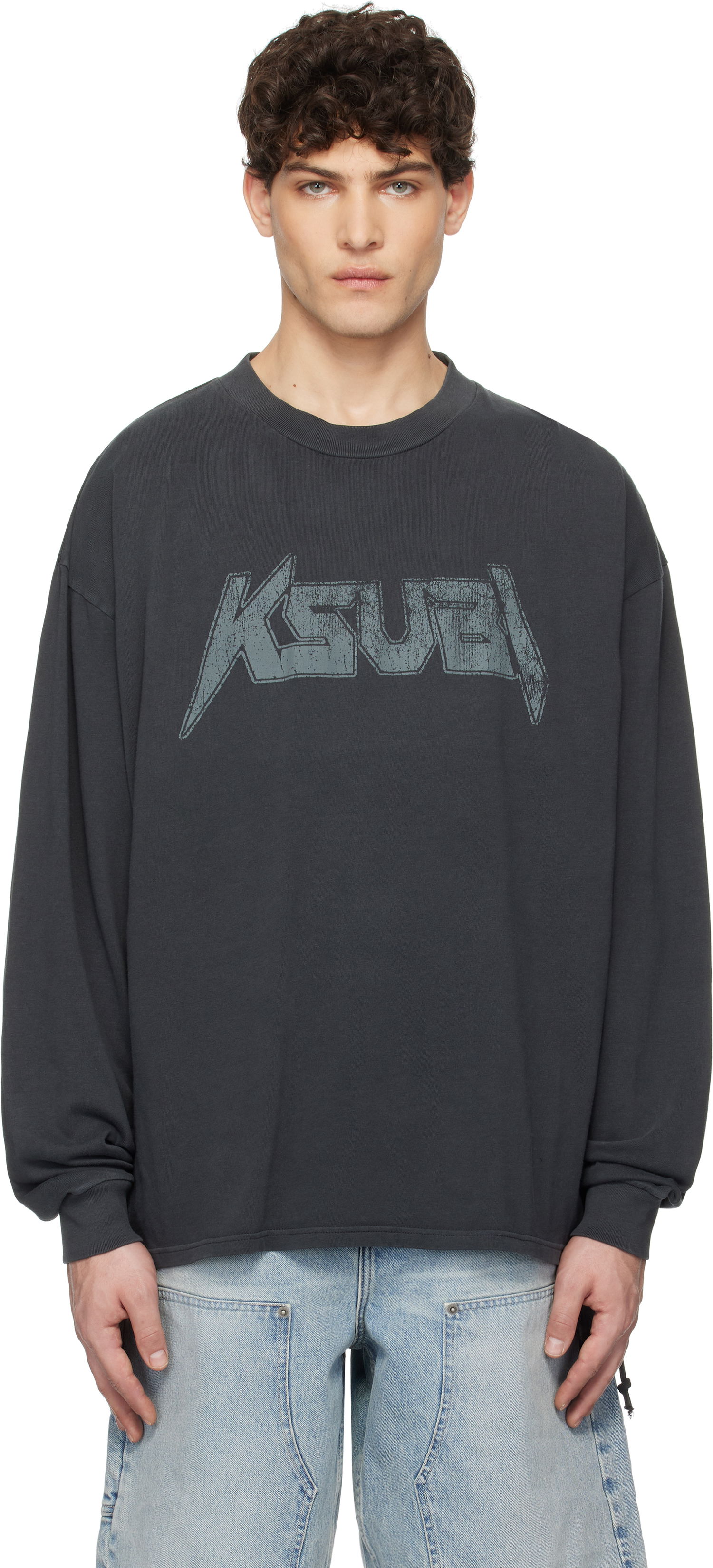 Tričko Ksubi Ksubi Electric Ekcess Long Sleeve T-Shirt Šedá | MPS25TE046, 0