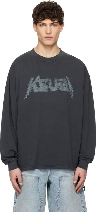 Tričko Ksubi Ksubi Electric Ekcess Long Sleeve T-Shirt Šedá | MPS25TE046, 0