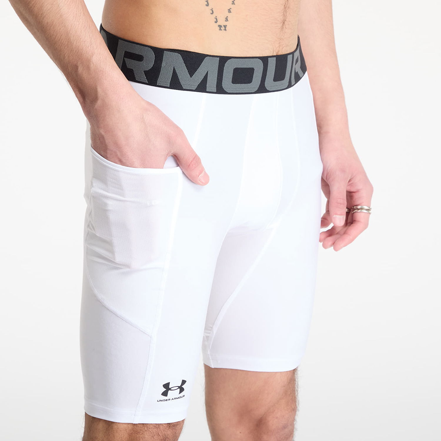 Šortky Under Armour Hg Armour Long Shorts Biela | 1361602-100, 1