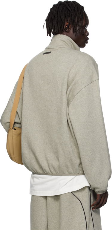 Bunda Fear of God Fear of God ESSENTIALS Modern Fit Fleece Track Jacket Šedá | 202SP256895F, 2