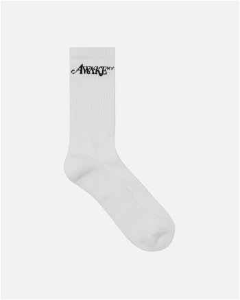 Awake NY Logo Socks White 9031832 WHT