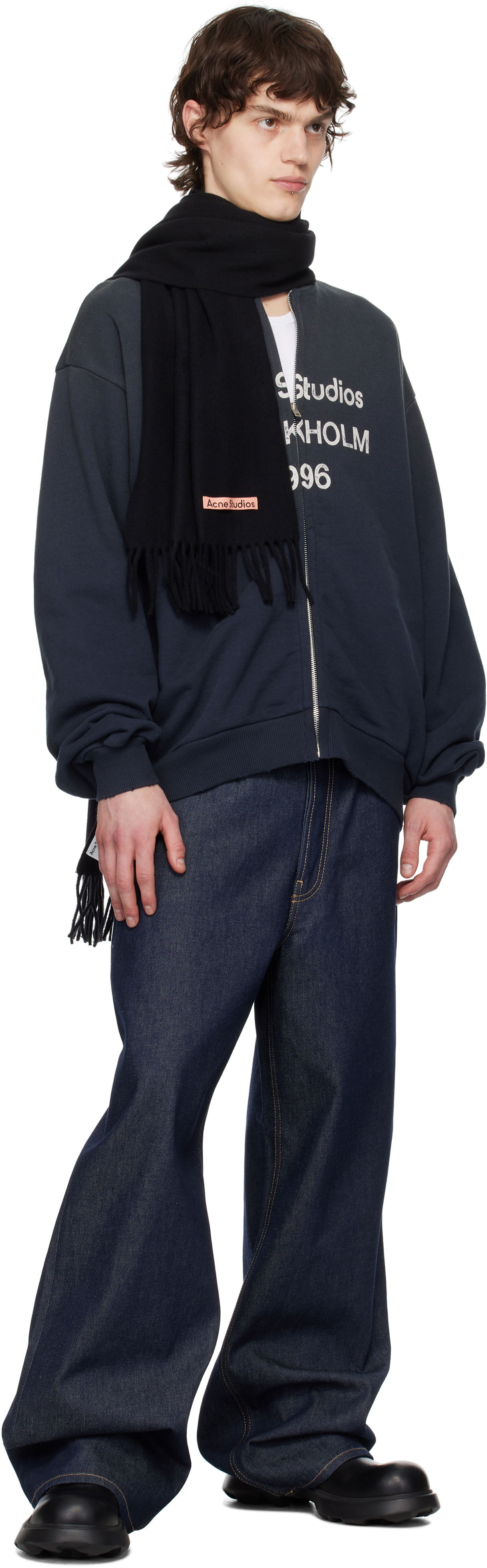 Šál Acne Studios Wool Scarf Žltá | CA0210-, 1
