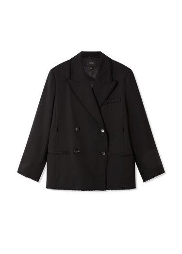 Bunda AXEL ARIGATO Thea Frayed Double-Breasted Blazer Čierna | A3305002, 0