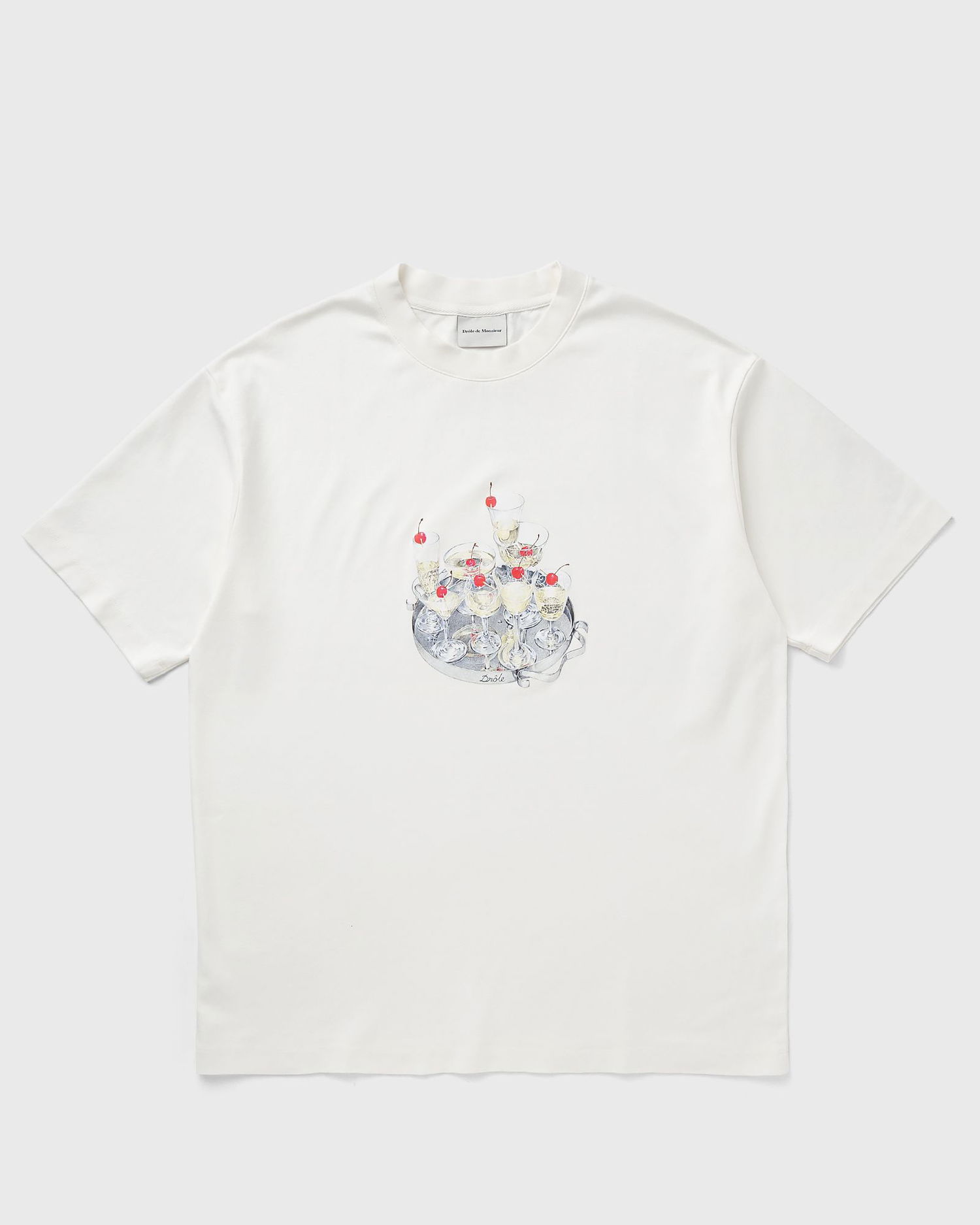 Tričko Drôle de Monsieur Drole de Monsieur Le Cocktails T-Shirt XXL Biela | G-TS237-CO002-OW, 0