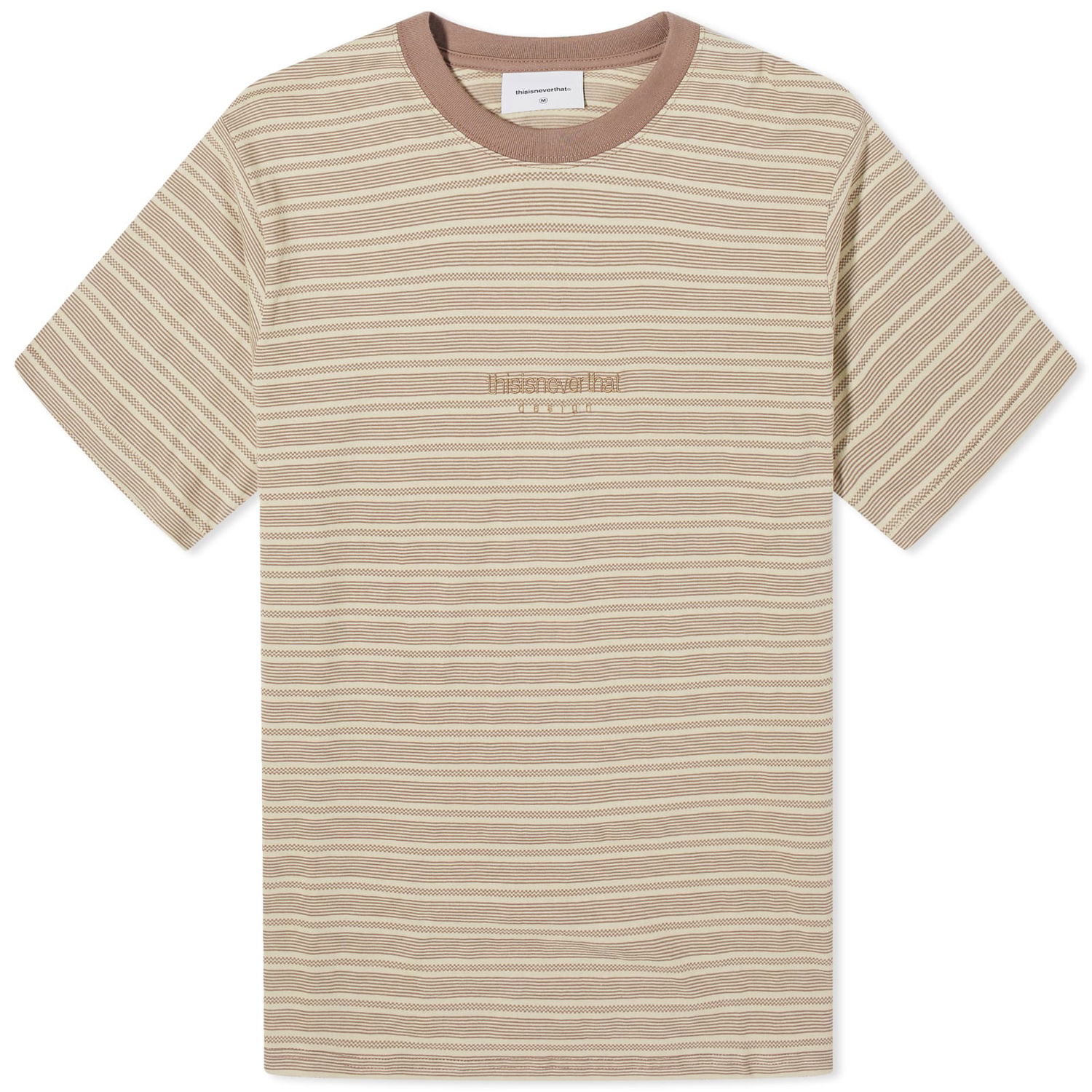 Tričko thisisneverthat Micro Striped Béžová | TN241TTSST25-BRW, 0