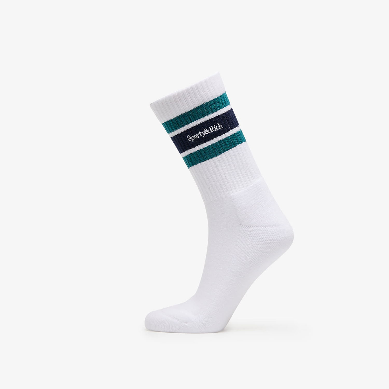 Ponožky Sporty & Rich Striped Logo Socks Biela | AC004516300WH27, 0
