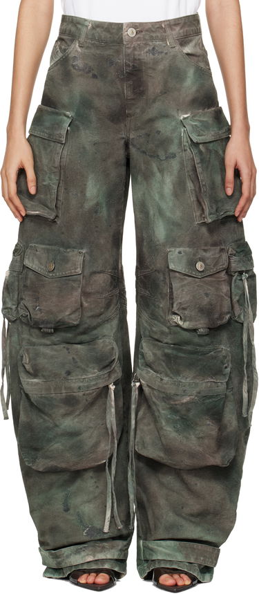 Cargo nohavice The Attico Attico Camouflage Cargo Pants Zelené | 250WCP00084 DDD022AA, 0