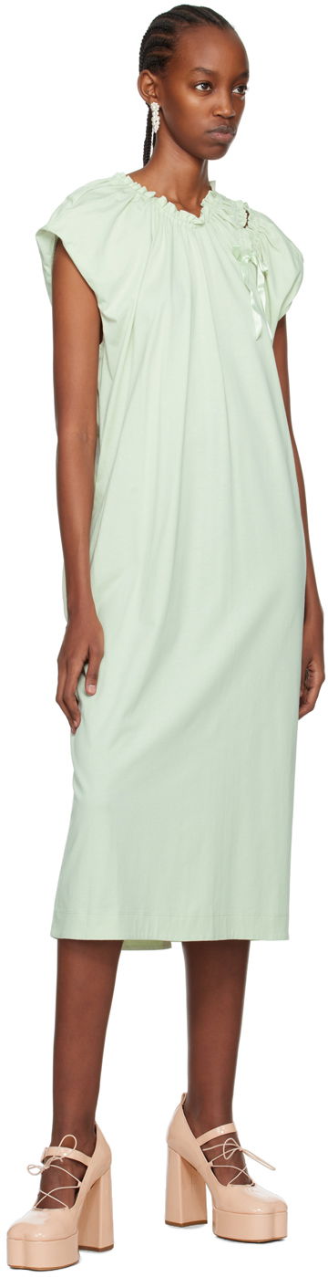 Šaty Simone Rocha Simone Rocha Shoulder Bite Midi Dress Zelené | 7273 0553, 3