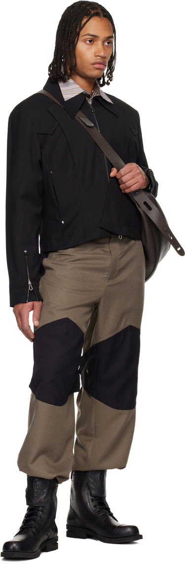 Nohavice KIKO KOSTADINOV Kiko Kostadinov Orvos Panelled Trousers Hnedá | KKAW25T07-18, 3