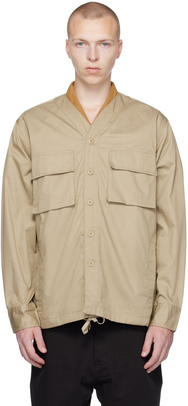 Košeľa Universal Works Universal Works Parachute Shirt Jacket Béžová | P28065