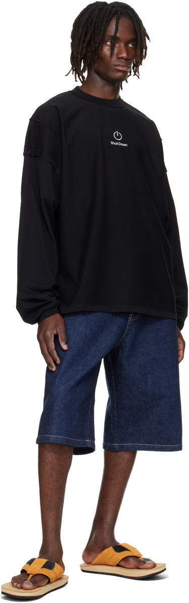 Mikina VETEMENTS VETEMENTS 'Shut Down' Embroidered Longsleeve Sweatshirt Čierna | UH76LS790B, 3