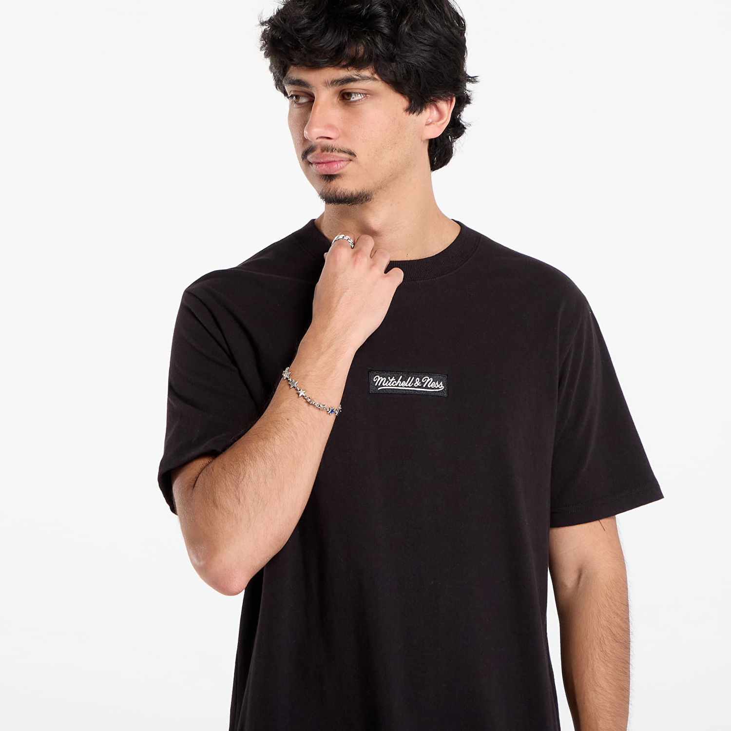 Tričko Mitchell & Ness Mitchell & Ness Branded Box Logo T-Shirt Čierna | SS9609-MNNBLCK, 1