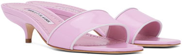 Doplnky Manolo Blahnik Manolo Blahnik Helamu Kitten Heel Mules Ružová | 224-1599, 3