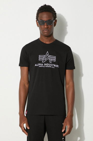 Tričko Alpha Industries T-Shirt With Print Čierna | 118505.95, 0