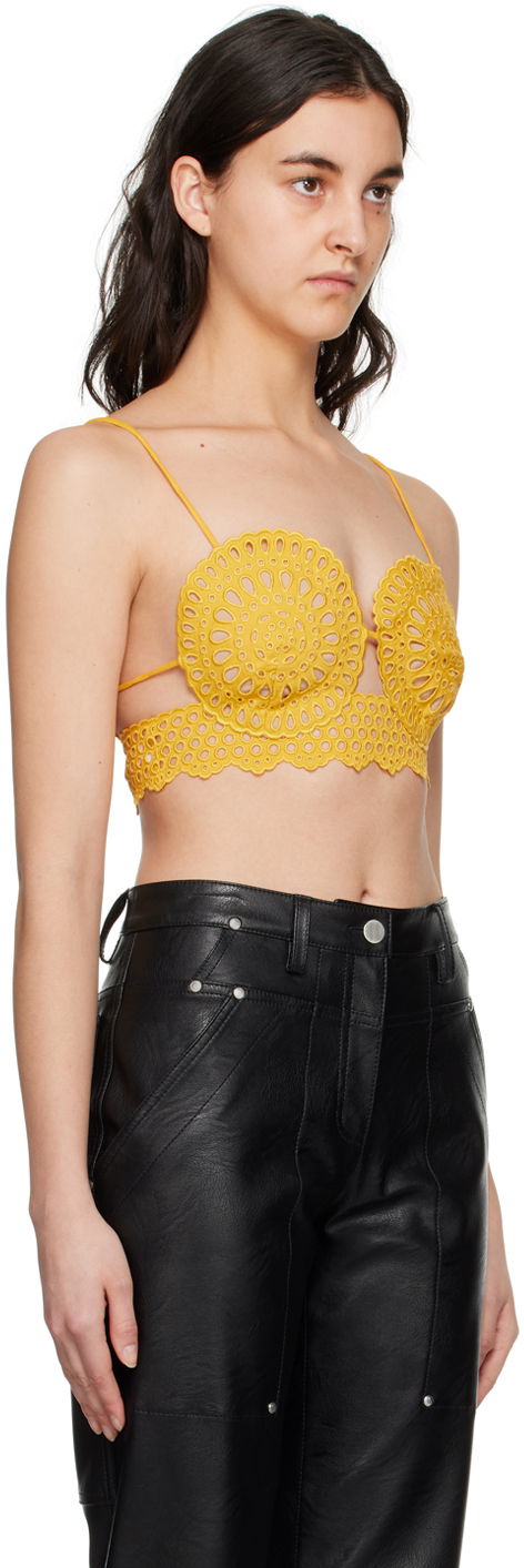 Podprsenka Stella McCartney Stella McCartney Women's Scalloped Camisole Žltá | 6T00593BU304, 1