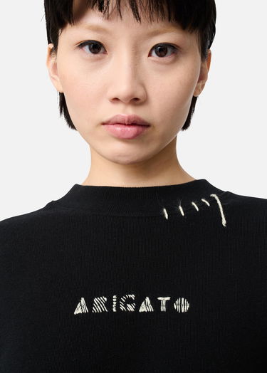 Mikina AXEL ARIGATO Crewneck Loops Sweatshirt Čierna | A3438001, 7