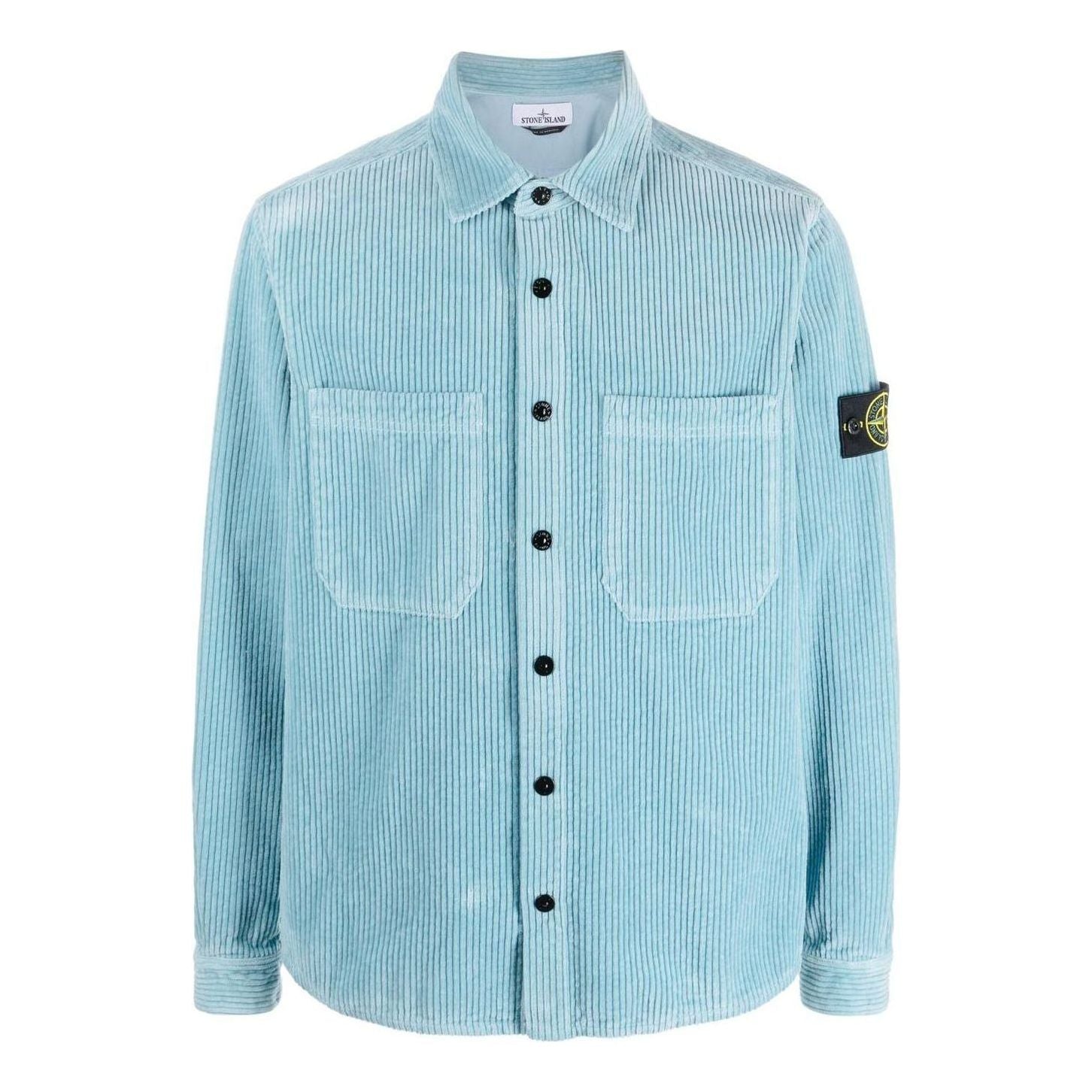 Košeľa Stone Island Corduroy Overshirt Modrá | 791511311-V0041, 0