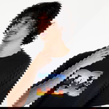 Tričko DC Chrome Star H SS Tee Black Čierna | ADYZT05355-KVJY, 2