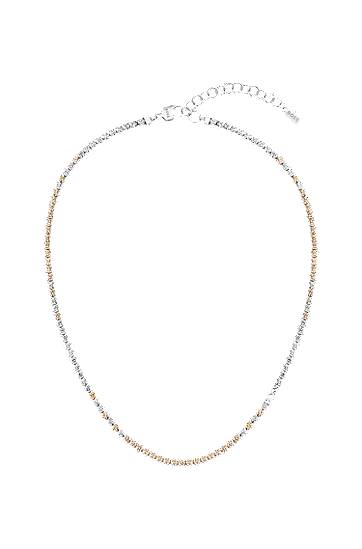 Náhrdelník BOSS Adjustable Crystal Necklace Metalická | 1580630