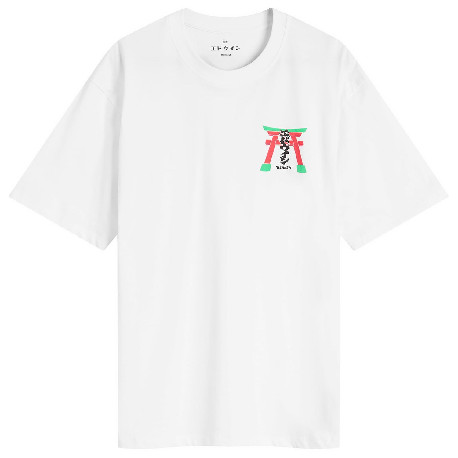 Tričko EDWIN Torii Graphic T-Shirt Biela | I035003-0200, 0