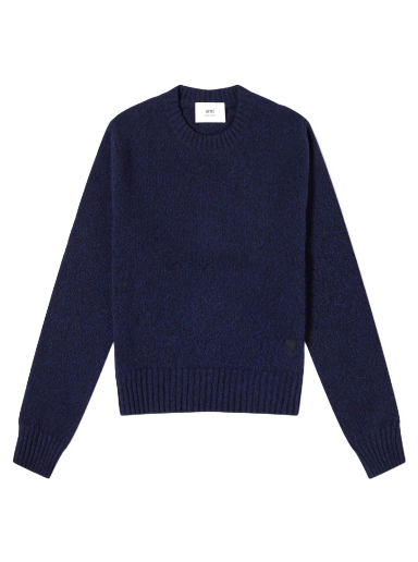 Sveter AMI Cashmere Tonal ADC Knit Sweater Navy | FKS127-005-430