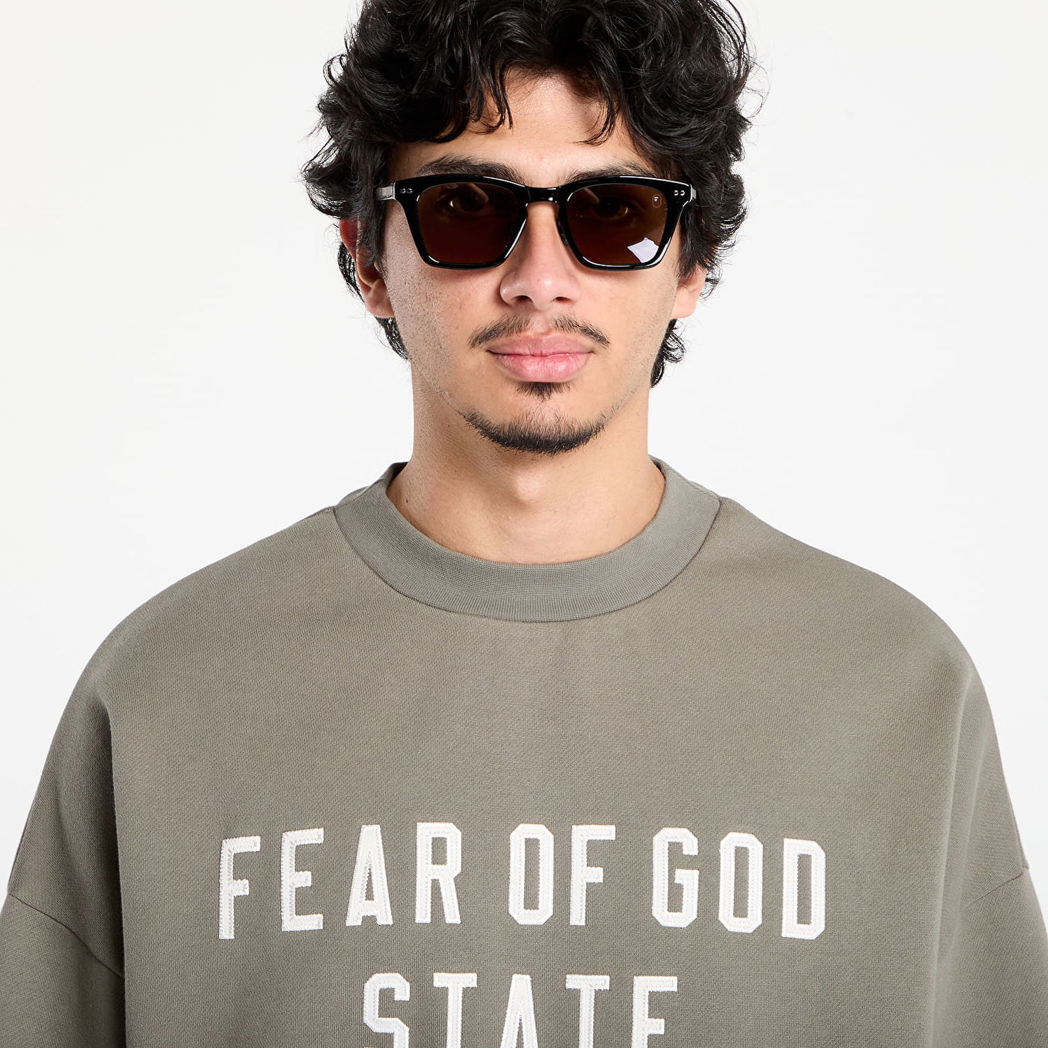 Mikina Fear of God Fear of God Essentials 90's Crewneck Sweatshirt Zelené | 192SP256557F-245, 1
