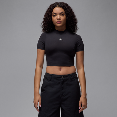 Crop Top Jordan Jordan Knit Crop Short Sleeve Top Čierna | HJ0083-010, 0