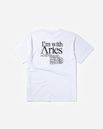 Tričko Aries I m With Aries Tee Biela | FTAR60013, 1