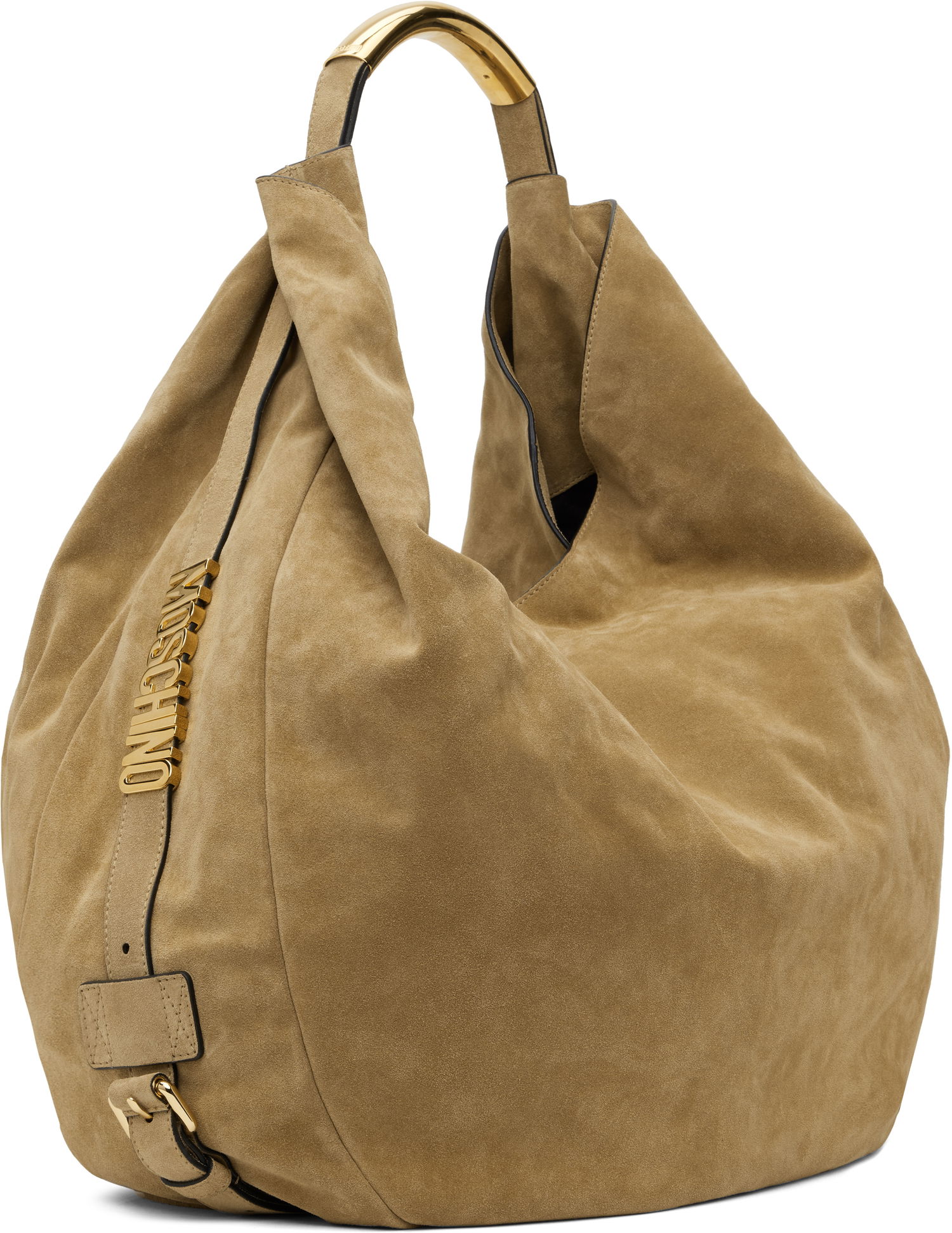Taška cez rameno Moschino Moschino 'Handle Me' Large Suede Shoulder Bag Hnedá | MC4181PP1M 251MOOF0 104, 1