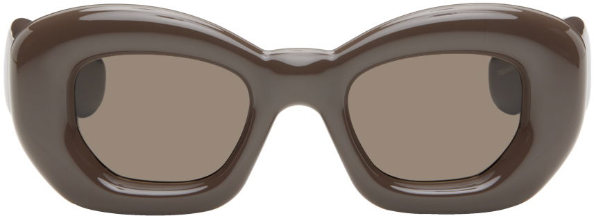 Slnečné okuliare Loewe Inflated Butterfly Sunglasses Hnedá | LW40117I@4748E, 0