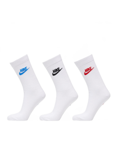 Spodná bielizeň a ponožky Nike Everyday Essential Crew Socks 3-Pack Biela | DX5025-911