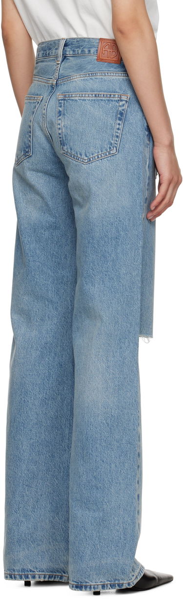 Džínsy Anine Bing Anine Bing Hugh Distressed Wide Leg Jeans Modrá | A-06-10852-WHD51, 2