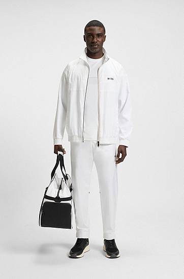 Tričko BOSS BOSS Active Stretch Slim Fit Tee with Moisture Management Biela | 50543330, 1