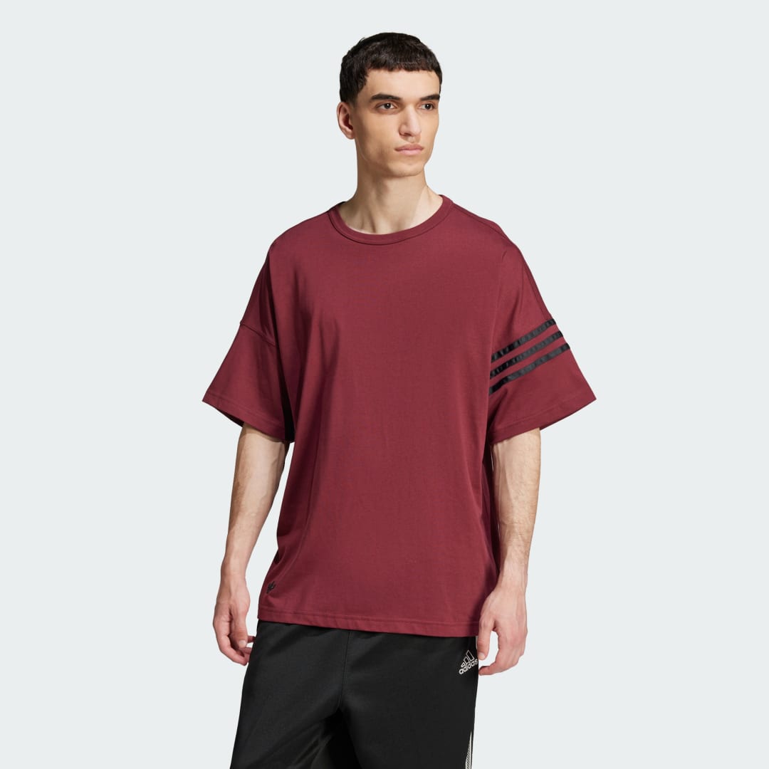 Tričko adidas Performance Neuclassics 3-Stripes Tee Červená | JC9934, 0