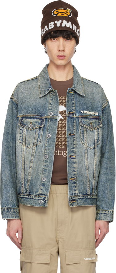 Kulicha BAPE Distressed Denim Trucker Jacket Hnedá | 001LJK801308M, 0